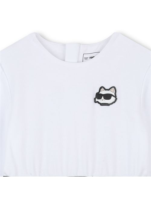Abito logo KARL LAGERFELD | Z30659BIANCO NERO